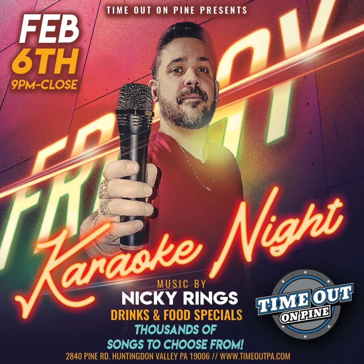 Karaoke Night flyer