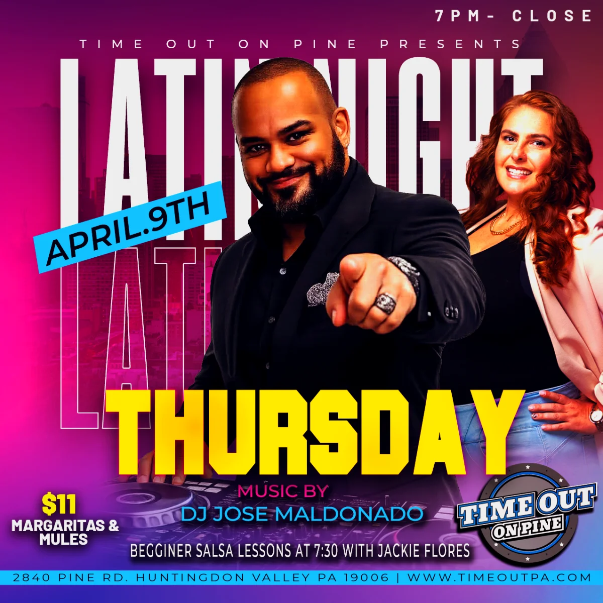 Latin Night flyer