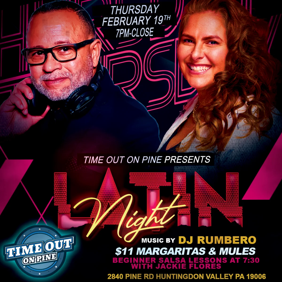 Latin Night flyer