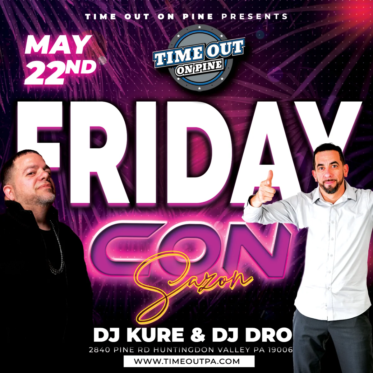 Friday CON SAZÓN flyer