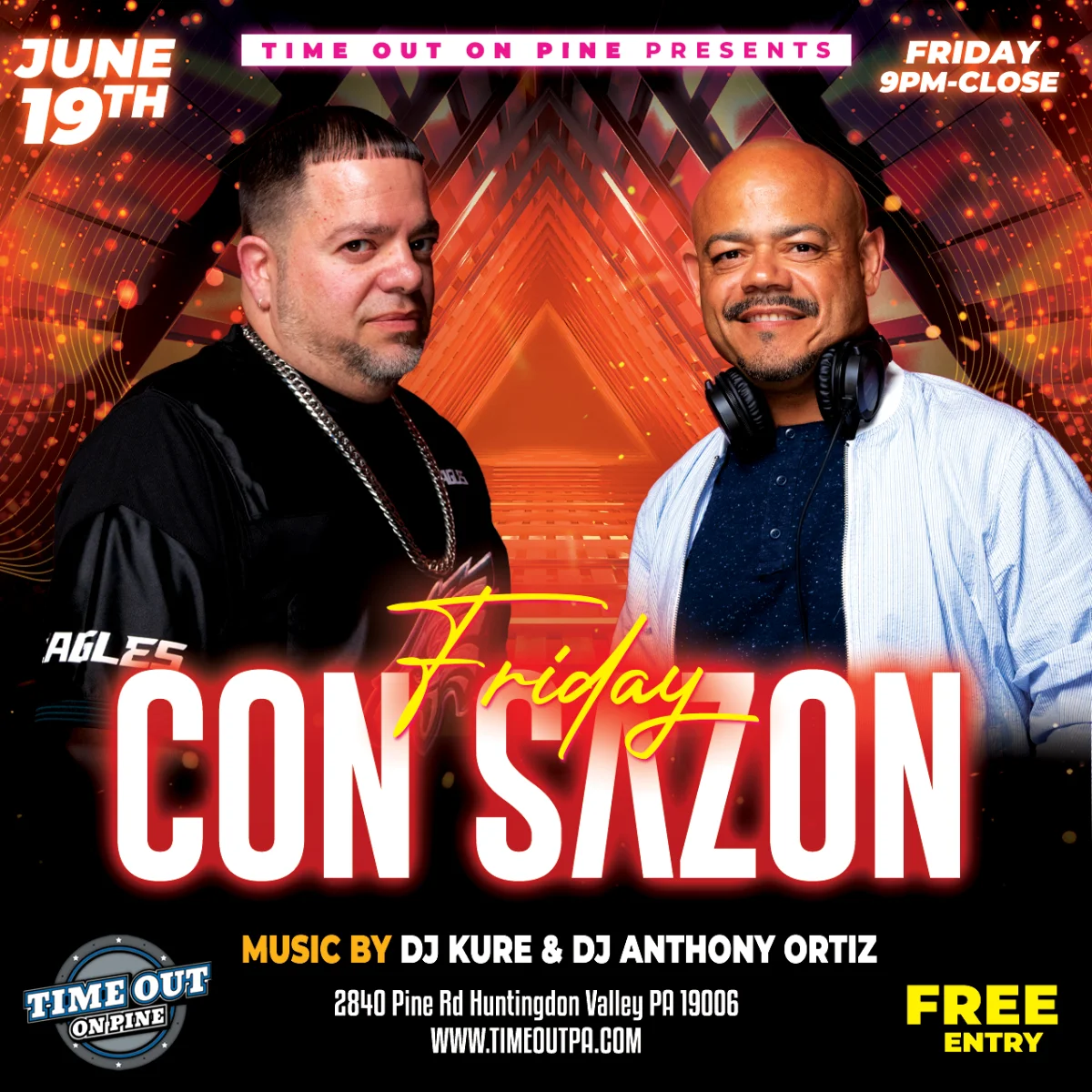 Friday CON SAZÓN flyer