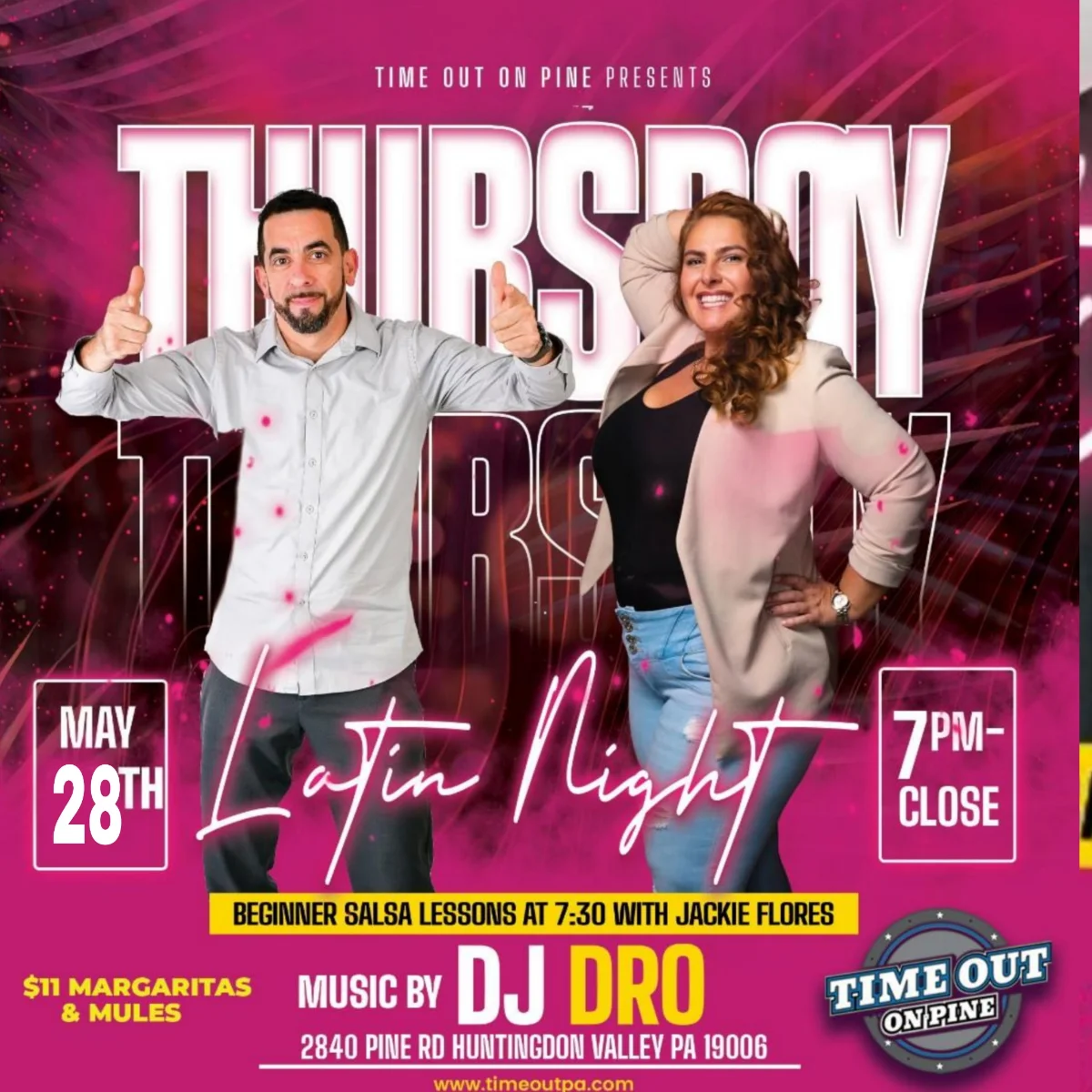 Latin Night flyer