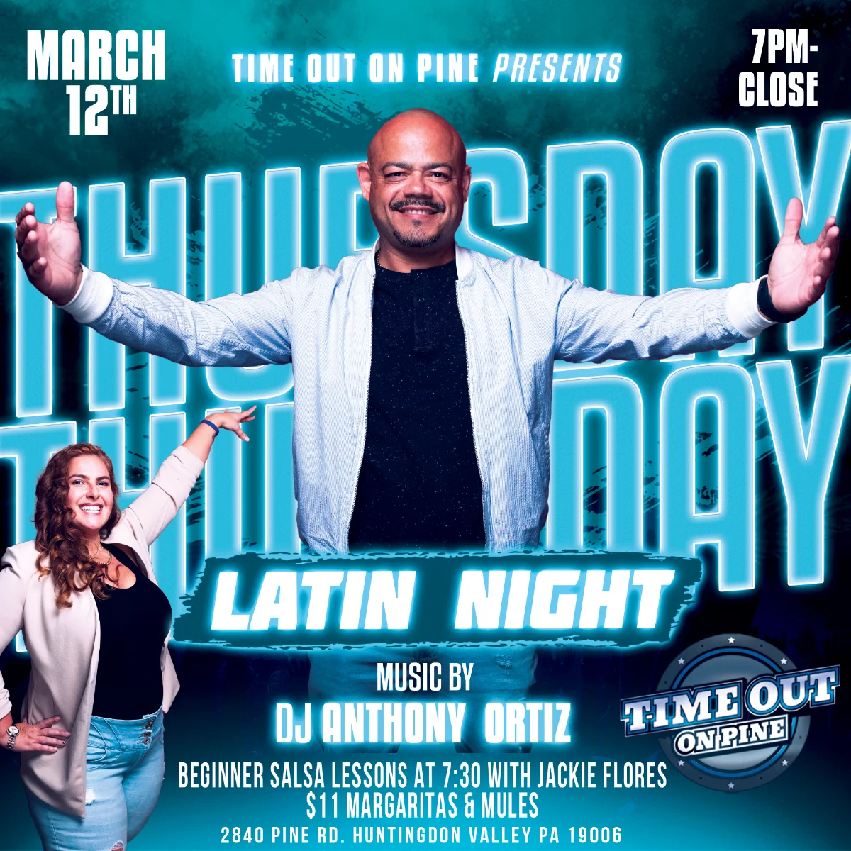 Latin Night flyer