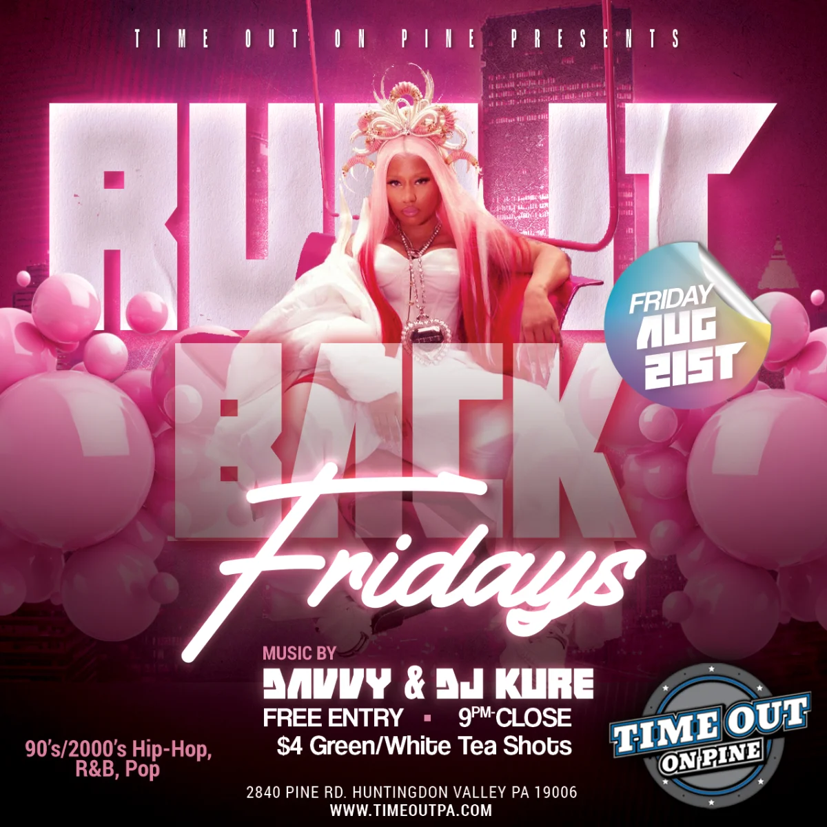 Run It Back Friday flyer